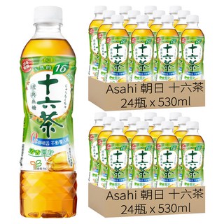 Asahi 朝日 十六茶 零咖啡因複方茶, 530ml, 48瓶