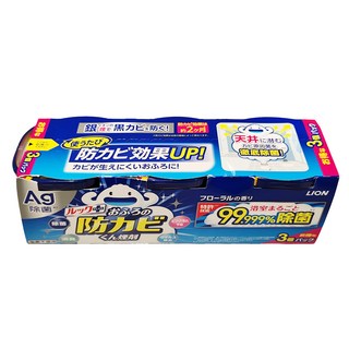 LION 獅王 LOOK PLUS 浴室除霉銀離子水煙式防霉劑 花香, 5g, 3個