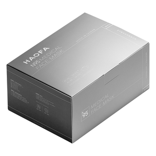 HAOFA N95立體醫療口罩 氣密型 M, 30片, 1組, 湖草綠