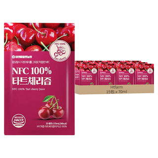 Htfarm NFC100%櫻桃飲 附吾家有貓手提袋, 70ml, 15包