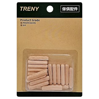 TRENY 木材楔頭20PCS 木工組裝必備 穩固耐用 適用於家具組裝、門窗固定, 1入