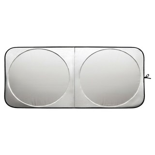 汽車雙圈遮陽隔熱簾 150cm x 70cm 阻絕UVA 摺疊收納 附專用收納袋, 1組