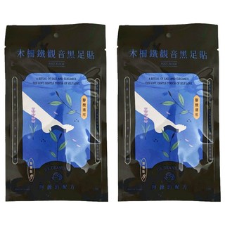 DR.GRANDMA 阿嬤的配方 木柵鐵觀音黑足貼 腳酸適用，舒緩足部疲勞，改善睡眠品質，天然草本呵護雙足, 2個, 1入