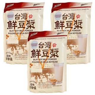 健康時代 台灣鮮豆漿 嚴選台灣黃豆 口感香醇濃郁 沖泡快速方便 隨時享受暖心豆漿, 3包, 500g