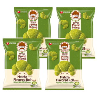 NONGSHIM 農心 麵包部長 抹茶牛奶味可頌造型餅乾, 55g, 4包