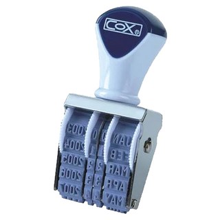 COX 英文4號日期印章，辦公室文件日期標記必備, 1入