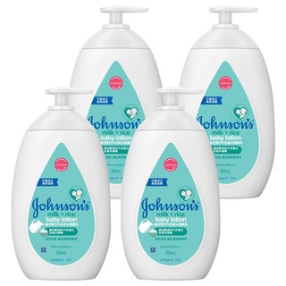 Johnson's 嬌生 嬰兒牛奶純米潤膚乳, 500ml, 4瓶
