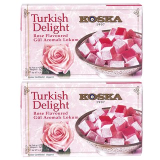 KOSKA 土耳其軟糖 玫瑰口味, 125g, 2盒