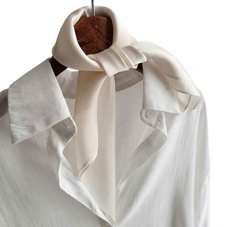 Vavisoo 100% 絲綢 迷你蜜桃圍巾