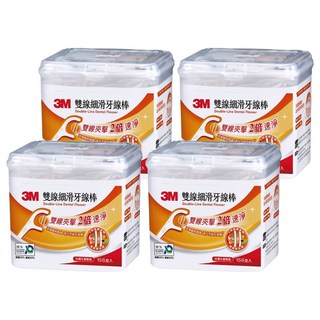 3M 雙線細滑牙線棒 ECO新版, 156支, 4盒