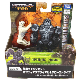 TAKARA TOMY 變形金剛 狂獸崛起 OPTIMUS PRIMAL & ARROWSTRIPE 覺醒變形套裝, 1個