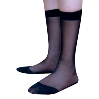 Amiss 機能感 男款極薄透絲質紳士長襪 12雙