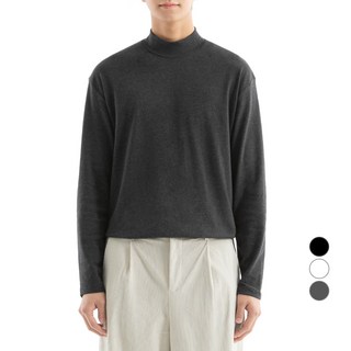 Naven 全彈力半高領T恤 NA3BNT, 炭灰色