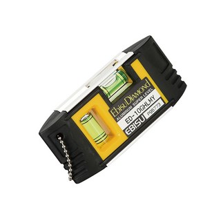 Ebisu DiAMOND 防震強磁水平尺 100mm, 1個