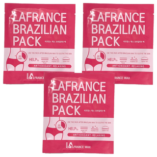LA FRANCE WAX 私密處專用面膜, 3入, 除毛後舒緩保濕亮白緊緻