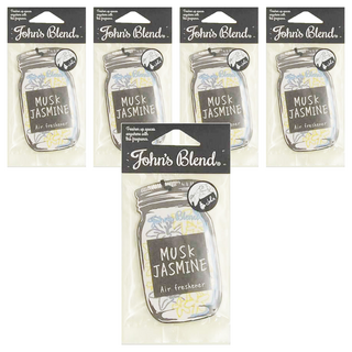 John's Blend 居家香氛片 麝香茉莉 清新空氣 持久香味 凝膠質地 美學設計, 5片