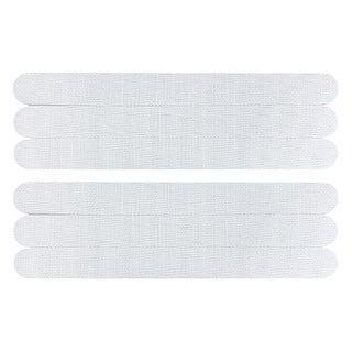 MOCODO 伴佳家 浴室止滑貼條 六入 生活安全 透明無痕 輕鬆防滑, 1包, 白色