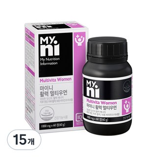 마이니 활력 멀티우먼 멀티비타민, 60정, 15개