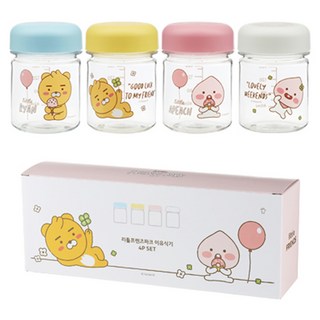 KAKAO FRIENDS 印花副食品分裝罐 4入組, A款, 160ml, 1組