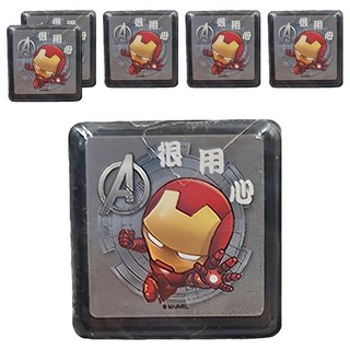 漫威 方型連續印章 Set 6個, 1包