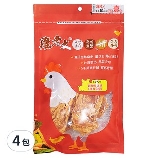 雞老大 犬用 超營養雞排 全犬適用 無鹽, 雞肉, 110g, 4包