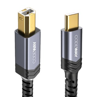 CODEWAY Type-C to USB-B 2.0 印表機傳輸線, 1條, 5m