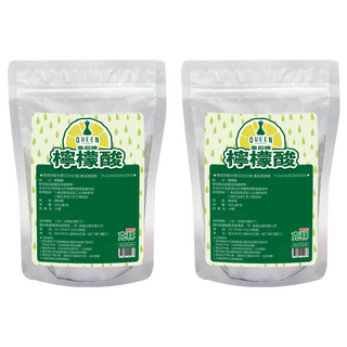 CLEAN 克林 皇后牌檸檬酸 500g/包 天然清潔 除臭抗菌, 2包, 500g