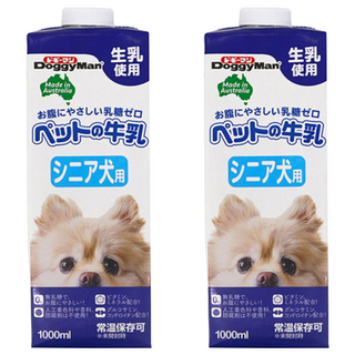 DoggyMan 多格漫 澳洲犬用牛奶 老犬用, 1L, 2瓶