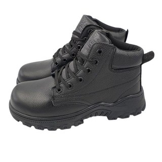 悍馬 高級頭層牛皮安全鞋 CNS20345認證 橡膠防滑鞋底 舒適耐穿工作鞋, 黑色, 287mm, 1雙