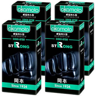 Okamoto 岡本 Strong 威猛持久型保險套 0.1mm, 10片, 4盒