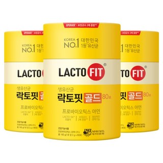 Chong Kun Dang 鍾根堂 LACTO-FIT Gold益生菌粉隨身包, 160g, 3罐