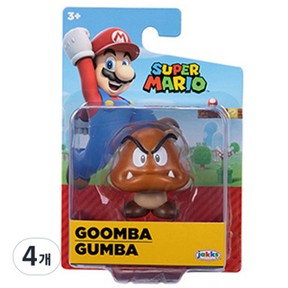 jakks PACIFIC 超級瑪利歐 任天堂 庫巴公仔 6.3cm 40537, 4個