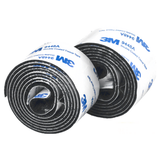 POLYWELL 寶利威爾 3M背膠毛勾面魔鬼氈 PW15-T65-0499 3m x 5cm 黑色, 1組