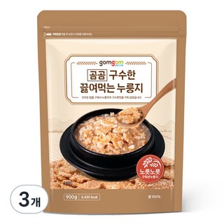 곰곰 구수한 끓여먹는 누룽지, 900g, 3개