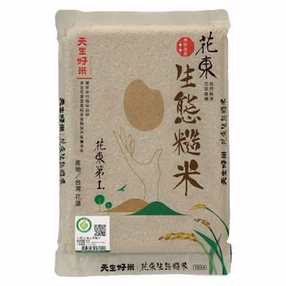 天生好米 花東生態糙米 台灣花蓮產, 1.5kg, 1包