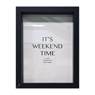 STYLE_G 時代家居 北歐簡約風格黑相框, 22 x 17 x 3cm, 黑色, 1個