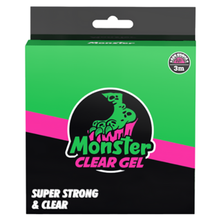 Monster CLEAR GEL 矽膠雙面膠帶, 透明, 2個