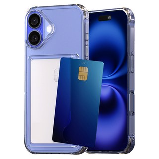 MECSEED 카드 2장 슬림슬롯 변색없는 휴대폰 케이스