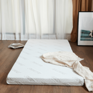 LOHAS 樂活家居 銀離子三折透氣床墊, 單人, 8cm, 白色