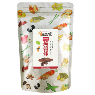 元氣家 高纖黑胡椒蒟蒻條 Q彈有嚼勁 富含膳食纖維 無膽固醇, 200g, 1包