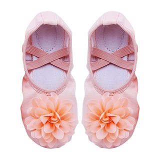 DRESSHOUSE 女童彈性花朵芭蕾舞鞋 1702VA