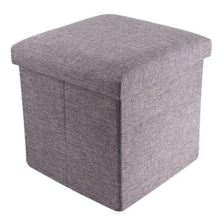 UdiLife 品田日居 麻布收納凳 S0081, 方形, 可收納, 1個