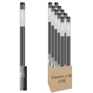Xiaomi 小米 巨能寫中性筆 10個裝, 黑色, 1組