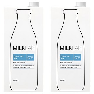 MILKLAB 無乳糖牛奶 100%澳洲純淨乳源 特色配方, 1L, 2瓶