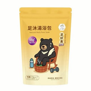 好漢草 足沐湯浴包 足好勇PLUS, 7個裝, 15g, 1個
