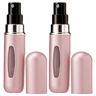 벨루스틴 펌핑식 충전 휴대용 향수공병, 2개, 핑크