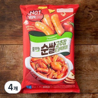 풀무원 쌀 순쌀 고추장 떡볶이, 480g, 4개