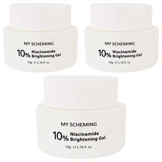 我的心機 10%菸醯胺透潤亮白凝露, 50g, 3罐