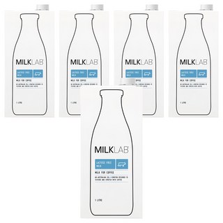 MILKLAB 無乳糖牛奶 100%澳洲純淨乳源, 1L, 5瓶