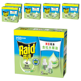 雷達超智慧薄型液體電蚊香補充瓶 含Etoc配方 有效驅蚊 無刺鼻氣味, 82ml, 6盒